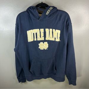 Notre Dame Fighting Irish University Stadium Navy Hoodie Sweatshirt Size Large